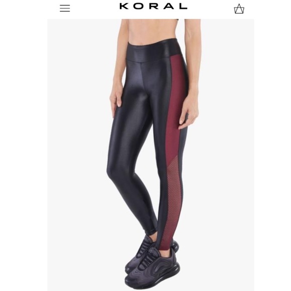 KORAL**Burgundy & Black Legging**Sm. & L**$115 - Picture 1 of 6